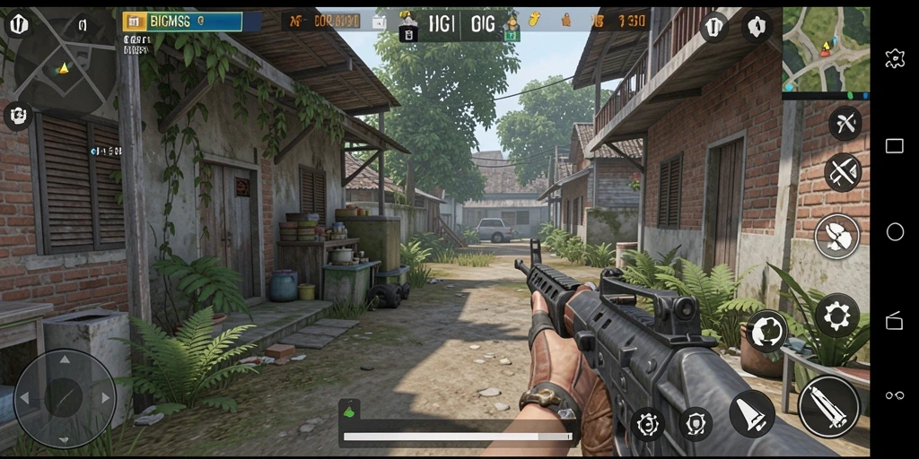 Gameplay BIGMSG dengan grafis menarik dan interaksi pemain.