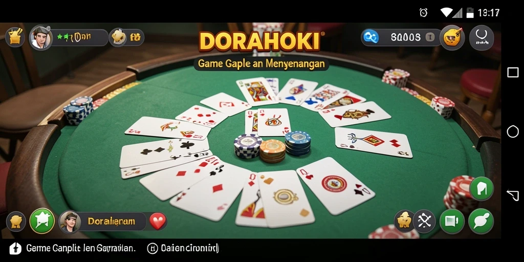 Gameplay Gaple yang menarik dalam DORAHOKI.