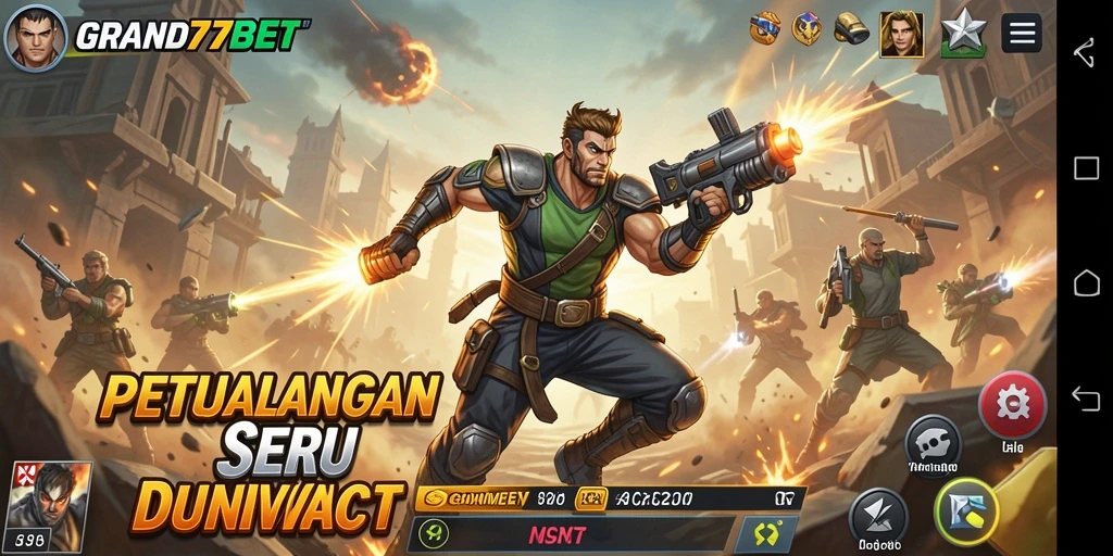 Tampilan seru gameplay dari GAME GRAND77BET dengan aksi mendebarkan.