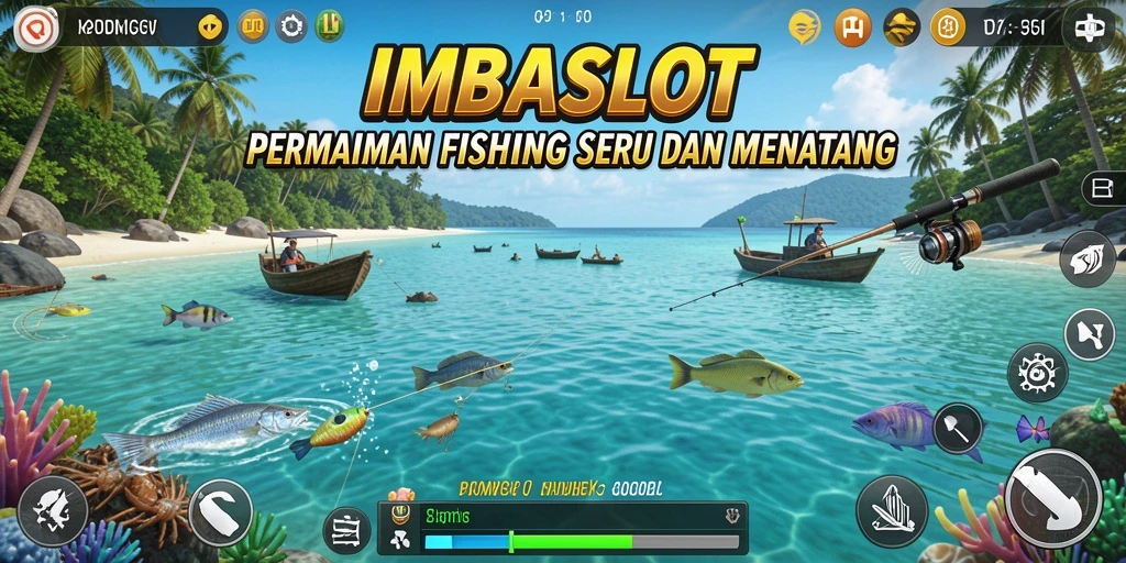 Tampilan gameplay memancing seru di IMBASLOT.