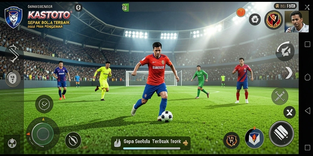 Tampilan gameplay KASTOTO yang mendebarkan saat pertandingan berlangsung.