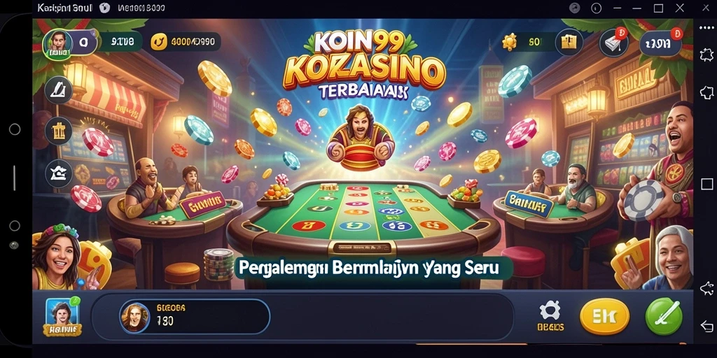 Tampilan gameplay KOIN99 yang menarik dan penuh warna dalam permainan Kasino.