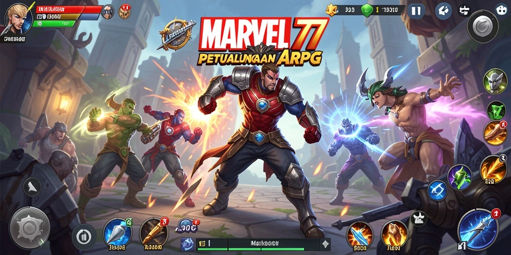 Tampilan menarik dari gameplay ARPG MARVEL77 yang mendebarkan.