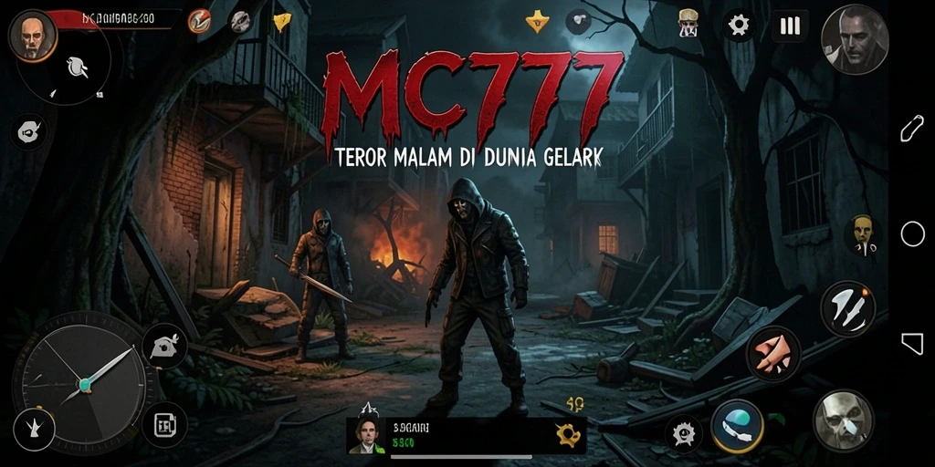 Screenshot gameplay <strong>MC777</strong> menunjukkan suasana Horror yang mencekam dan menyeramkan.