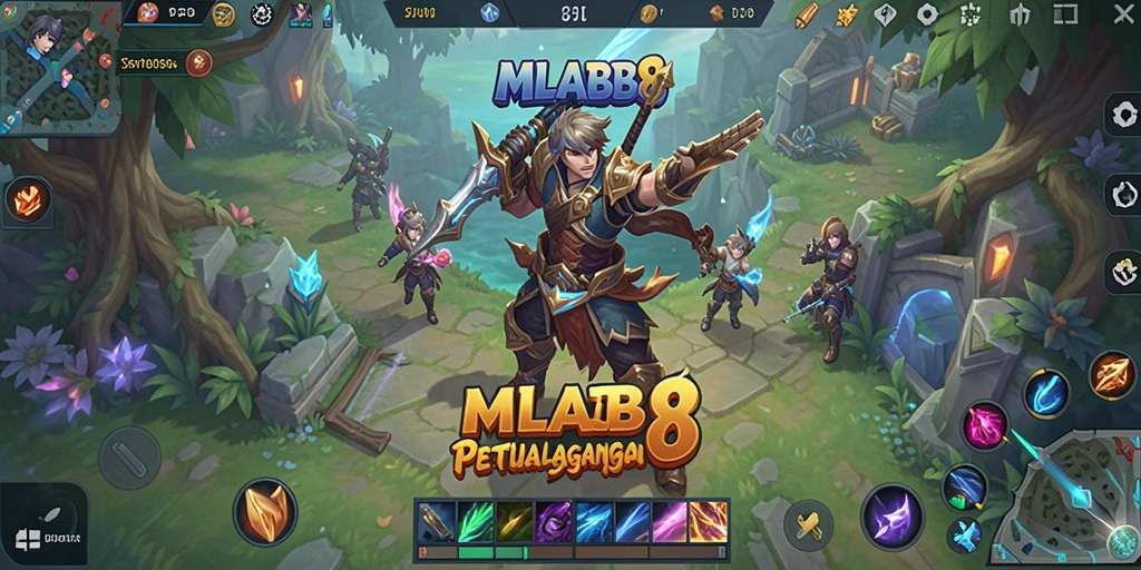 Tampilan gameplay seru dan penuh warna di MLBB8.