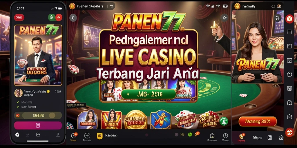 Tampilan gameplay Live Casino yang mendebarkan di PANEN77.