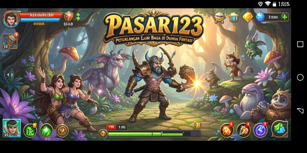 Tampilan permainan PASAR123 dengan aksi seru dan grafis menawan.