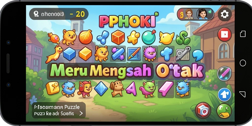 Screenshot gameplay PPHOKI menampilkan serunya menyelesaikan teka-teki.