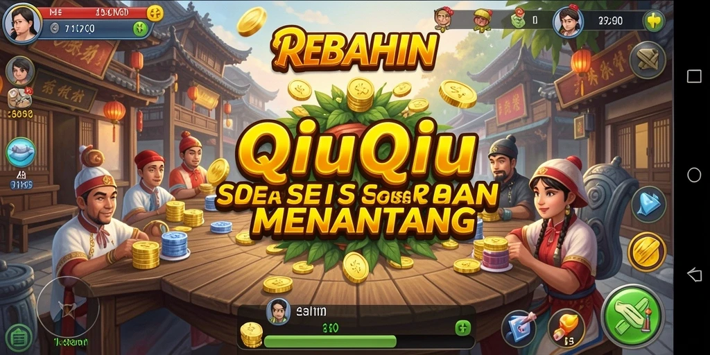 Tampilan permainan QiuQiu yang menarik dan penuh strategi.