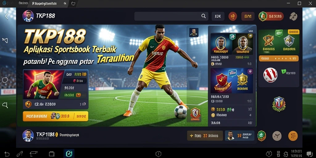 Tampilan gameplay TKP188 yang menarik dalam aplikasi Sportsbook.