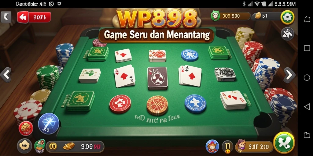 Tampilan gameplay Gaple yang menarik dan interaktif di WP888.